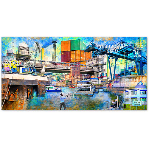 Karlsruhe-Pop-Art-Collage-Rheinhafen